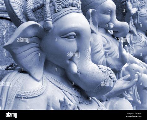 Beautiful traditional Ganesha idols Stock Photo - Alamy