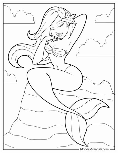 Mermaid Coloring Pages Free Pdf Printables Artofit