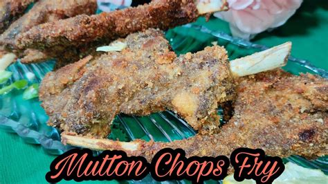 Fried Mutton Chops Recipe Mutton Chaap Fry Quick And Easy Eid Ul