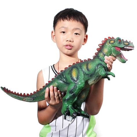 Large Size Jurassic Soft Rubber Dinosaur Toys Realistic Big Allosaurus