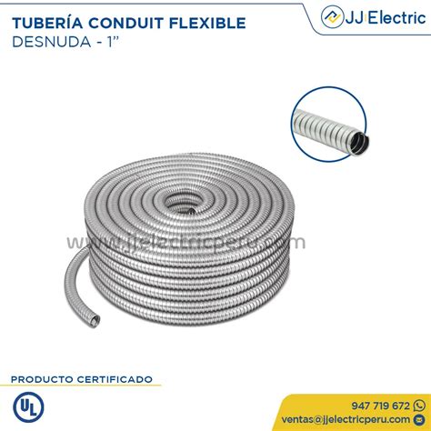 TUBERÍA CONDUIT FLEXIBLE DESNUDA 1 JJ Electric