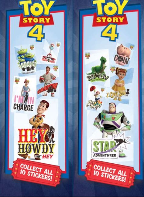 Toy Story 4 Stickers in Sleeves for Vending Machines 300 Stickers