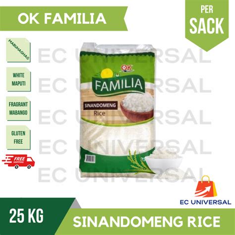 OK Familia Premium Sinandomeng 25kg Rice Sack EC Universal Official