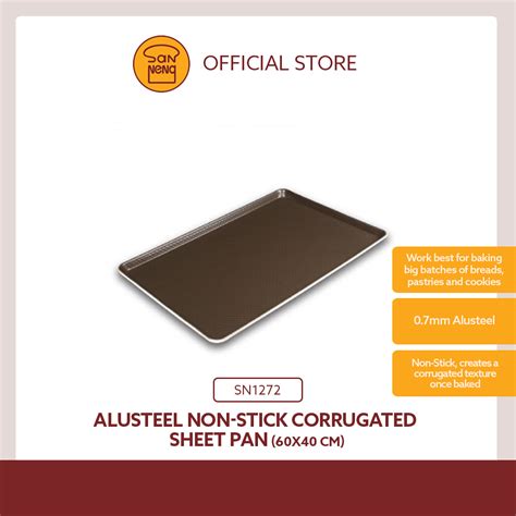 Sanneng Alusteel Non Stick Corrugated Sheet Pan 60x40 Cm SN1272