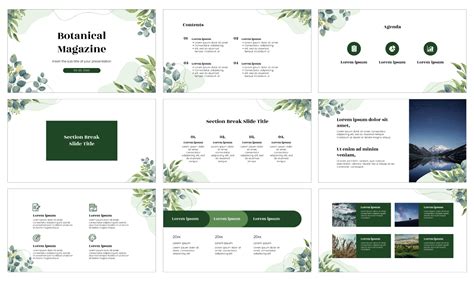 Botanical Magazine Free Google Slides Theme And Powerpoint Template