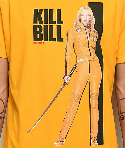 Kill Bill Poster Yellow T Shirt Zumiez