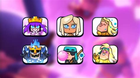 All New Emotes Season 48 Clash Royale New Update Youtube