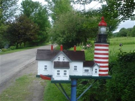 West Quoddy Lighthouse Mailbox - Themed Homemade Mailboxes on Waymarking.com