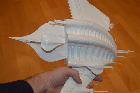 D Printed Babylon Minbari Sharlin Warship By Daniel Kirjanov Pinshape