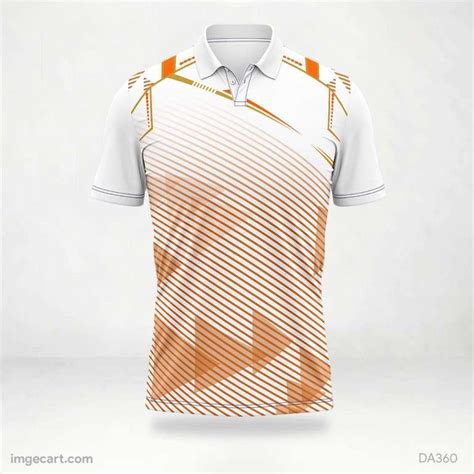 Cricket Jersey Design Orange and White - imgecart