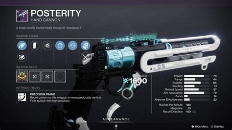 Destiny Best Hand Cannons For Pve And Pvp Ultimate List