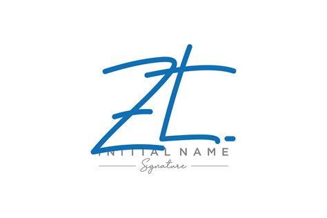 Initial Zt Signature Logo Template Vector Hand Drawn Calligraphy