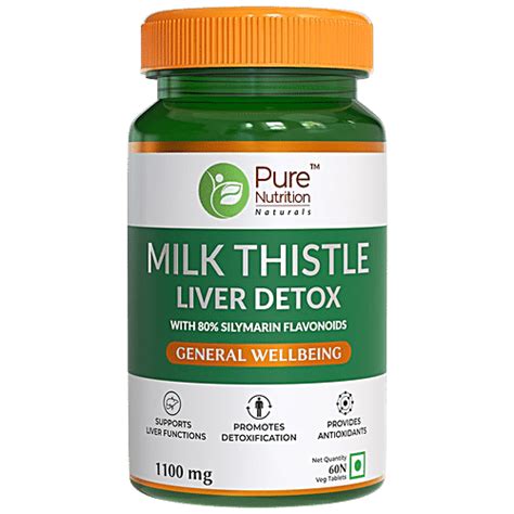 Buy Pure Nutrition Milk Thistle Liver Detox Supplement For General