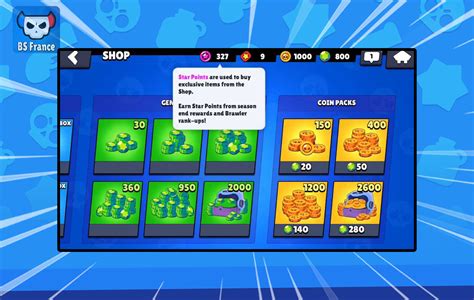 tuto points star brawl stars Référence N1 BS Land FR