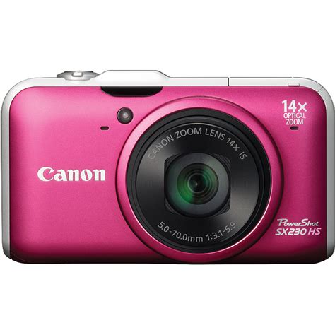 Canon Powershot Sx230 Hs Digital Camera Red 5045b001 Bandh Photo