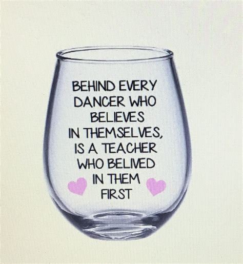 Dancer Wine Glass Dance Teacher Wine Glass Dance Teacher