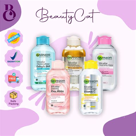 Jual Garnier Micellar Water Pink Biru Oil Infused Vitamin C