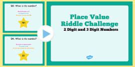 Place Value Riddle Challenge Cards Creat De Profesori