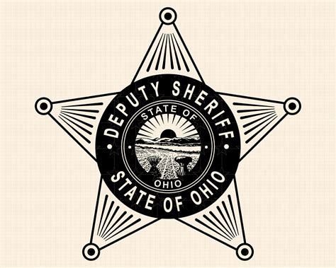 Deputy Sheriff State of Ohio Badge SVG Bundle, State of Ohio Seal Svg ...