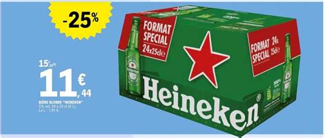 Promo Bi Re Blonde Heineken Chez E Leclerc Icatalogue Fr