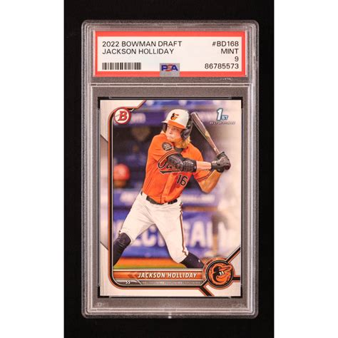 Jackson Holliday 2022 Bowman Draft BD168 RC PSA 9 Pristine Auction