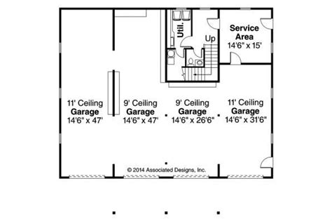 Garage Plan 20-144 - First Floor Plan | Garage plans with loft, Garage ...