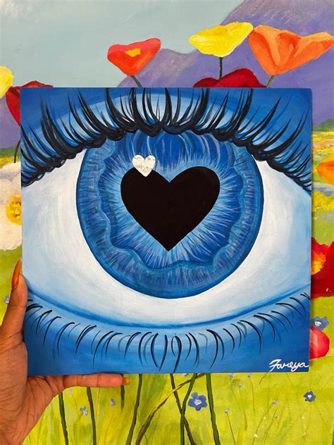 Heart Eye Painting