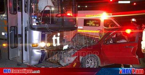 Hoy Tamaulipas Accidente En Tamaulipas Ebrio Conductor Quedo Prensado Al Estrellarse Contra