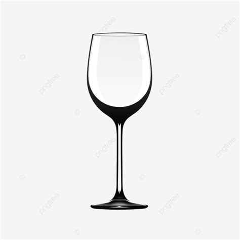 Silueta De Copa De Vino Aislada Png Vidrio Vino Beber Png Imagen