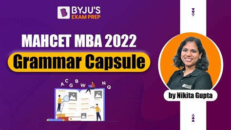 MAHCET MBA 2022 Grammar Capsule Ace VARC Section For MBA CET