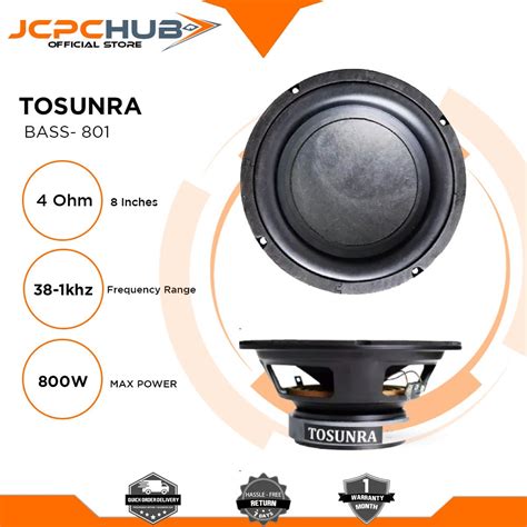 Tosunra Subwoofer Inches Speaker Amplifier Car Speakers Super Bass