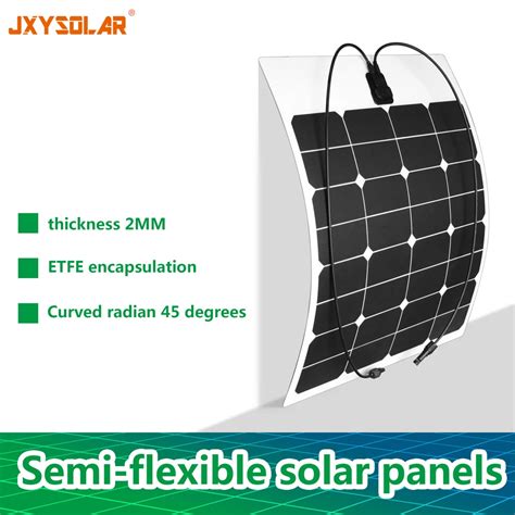 SUNPOWER 50W Semi Flexible Solar Panel ETFE Laminating Process Anti