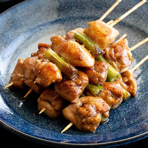 Japanese Chicken Skewers Negima Yakitori Wandercooks