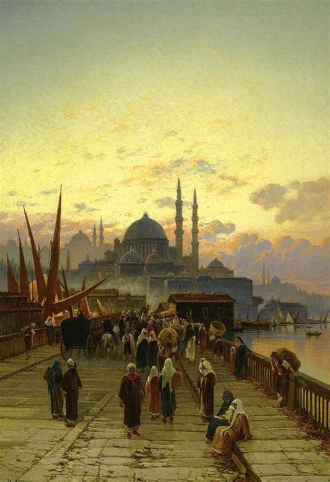 Istanbul By Hermann David Salomon Corrodi Who Was An Italian Painter Of