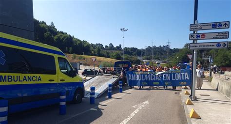 Nova Demostraci N De Forza Do Persoal De Ambulancias Na Segunda Xornada