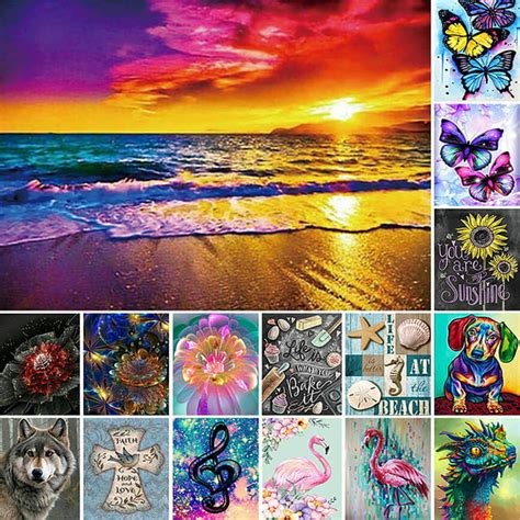 Diy 5d Diamond Art Kit Lxmsja Diy 5d Painting With Square Diamonds