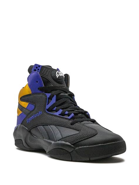 Reebok Shaq Attaq Core Black Bold Purple Collegiate Gold Sneakers