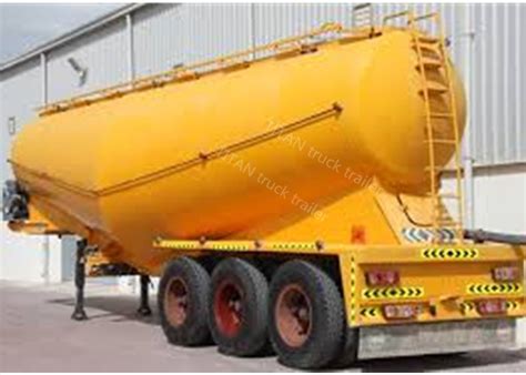 Silo Cement Bulker Trailer With 30 Tons 50 Tons Loading Capacity