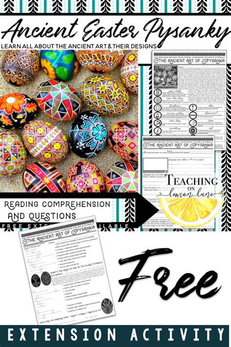 Free Easter Extension Activity Pysanka Symbols Puzzle