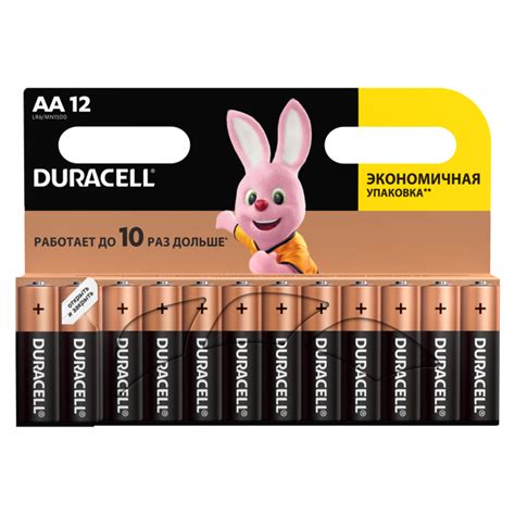 Батарейки Duracell Basic АА Lr6 12 шт купить в Москве цены в