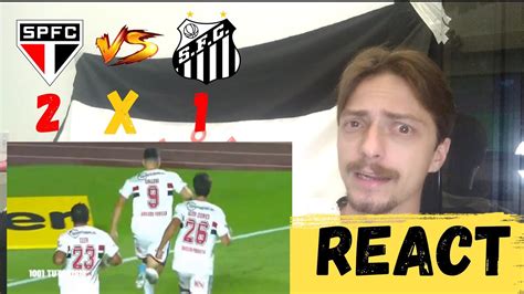 REACT SÃO PAULO X SANTOS TOCA NO CALLERI MUITO MIMIMI ÓTIMO