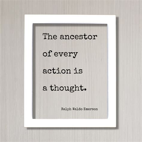 Ralph Waldo Emerson Floating Quote The Ancestor Of Every Etsy