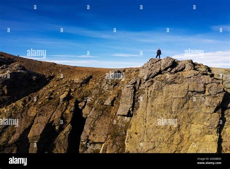 Photographer Flying A Drone Asgardsgljufur Canyon Mt Kerlingafjol