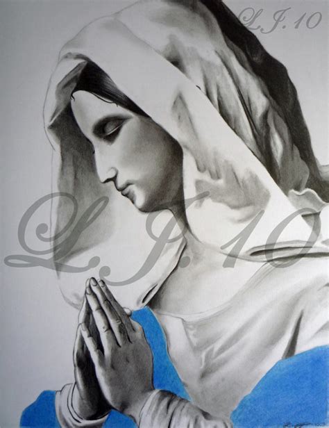 Mary Mother Of Jesus Praying by lee100188 on DeviantArt