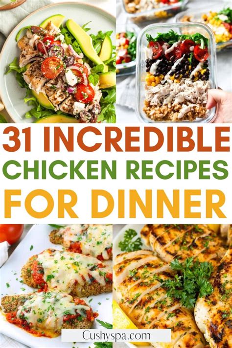 Healthy Chicken Recipes Cushy Spa