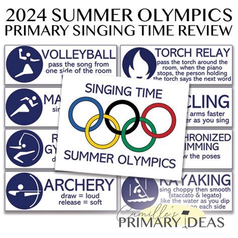 2024 Singing Time Summer Olympics - Camille's Primary Ideas