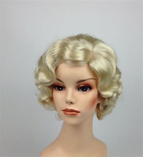 1920 S Fingerwave Flapper Theatrical Costume Premium Wig Etsy Wigs Cosplay Wigs Halloween