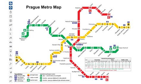 Prague Metro Line B Route Map 2024, Stations & Metro Lines - YoMetro