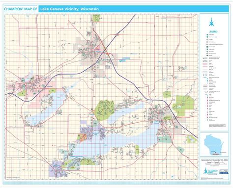 Map Of Lake Geneva Wi - Maping Resources