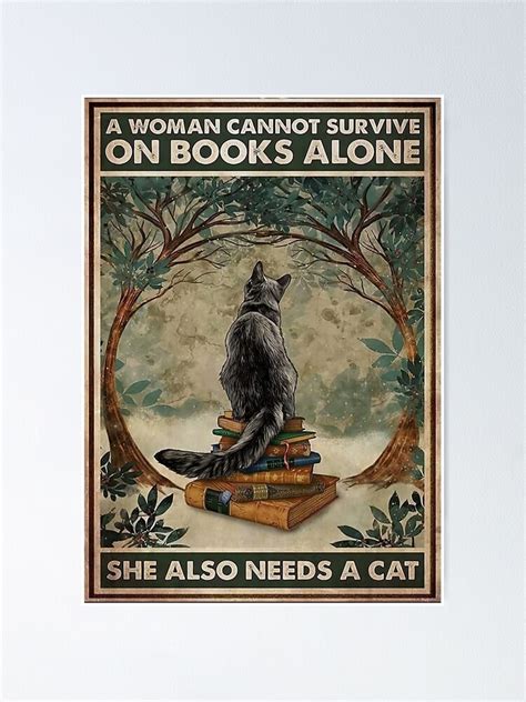 A Woman Cannot Survive On Books Alone Poster For Sale By Sebastiand